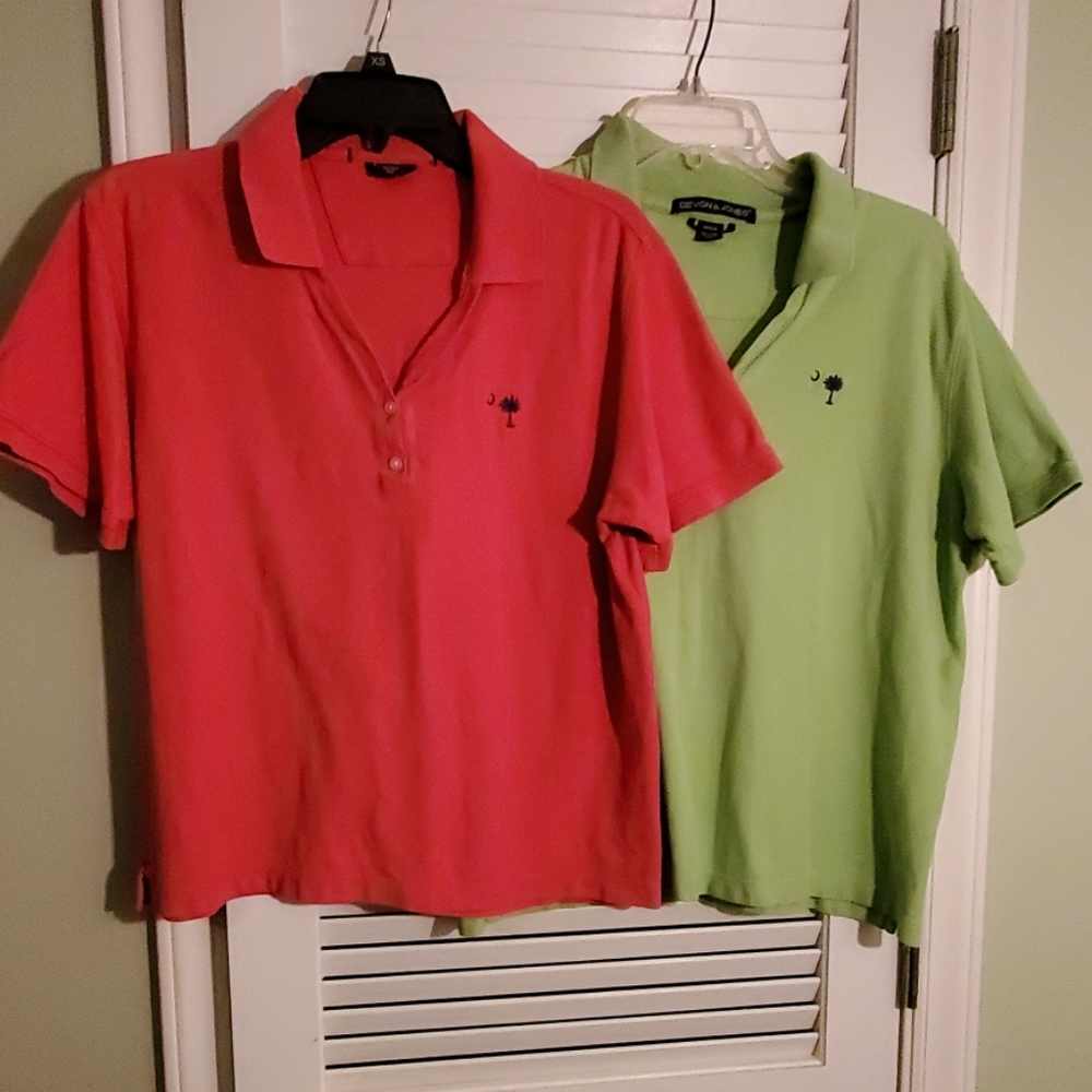 Pair of Palmetto Moon Golf Shirts SC